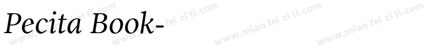 Pecita Book字体转换